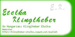 etelka klinglheber business card